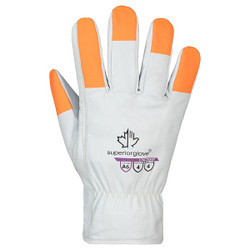 Superior Glove Leather Gloves,Work,Full,A6,M,PR 378GTAXOT-M