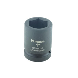 K-Tool International Standard 6Pt,Impact Socket,3/4"Dr,1" KTI-34132