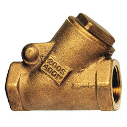 Milwaukee Valve Swing Y Check Valve,2.25 in Overall L 509Y 1/4