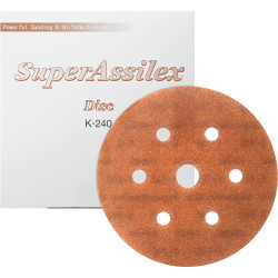 6” Super Assilex Dustless Discs - Brown 7/H-K-240 193-2557
