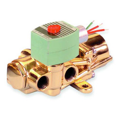 Redhat Solenoid Valve with ManualOperator,Brass 8344G027MO