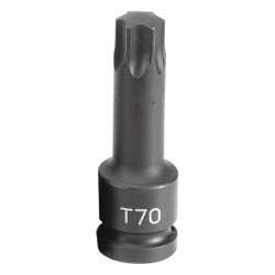 Grey Pneumatic Socket,T70,1/2"D,Int Impact,Trx Lg M 2170T