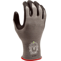 Showa Knit Gloves,Gray,7.2 in,L,PR AC800L-08