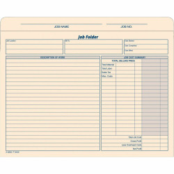 TOPS Letter File Jacket - 8 1/2" x 11" - Manila - Preprinted - 20 / Pack