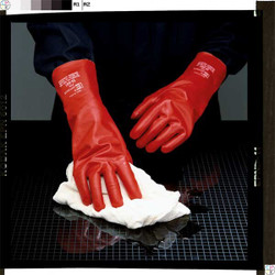 Ansell Chemical Resistant Glove,PVA,14" L,PR 15-554