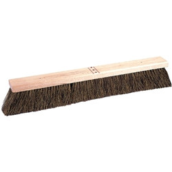 Coarse Sweeping Contractor Brooms, 24 in Hardwood Block, 3 in Trim, Palmyra