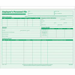 TOPS Record Jacket - 9 1/2" x 11 3/4" - Green - Preprinted - 20 / Pack