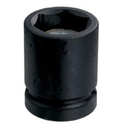 Grey Pneumatic Socket,8mm,3/8"D,Impact,Mag 6pt.,Blk 1008MG