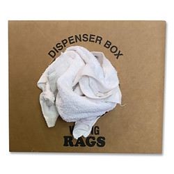 Bar Mop Rags, Box, 50 lb, Cotton, White