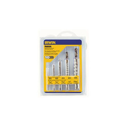 Irwin Spiral Extractor/Drill Bit Combo Pack,10 HAN11117