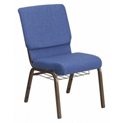 Flash Furniture Blue Fabric Church Chair FD-CH02185-GV-BLUE-BAS-GG
