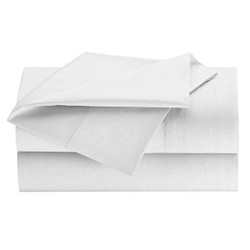 Westpoint Home Fitted Sheet,80 in L,Fresh White 1A38090