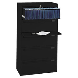 Tennsco Lateral File Cabinet,Black LPL3660L50 BLACK