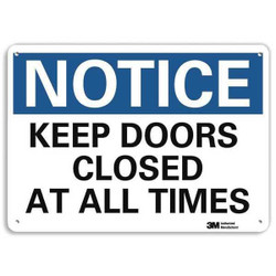 Lyle Notice Sign,10 in x 14 in,Aluminum U5-1289-RA_14X10