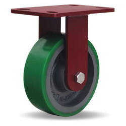 Hamilton Plate Caster,Rigid,Polyurethane,7 1/2"H R-ZFWH-6DB