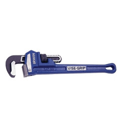 Cast Iron Pipe Wrench, 14 in L, Forged Steel Jaw, 2 in Pipe Capacity