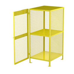 Jamco Cylinder Storage Cabinet, Yellow, Steel CA080