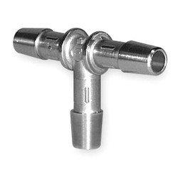 Eldon James Tee,1/8 In,Barbed,316L SS TO-2SS