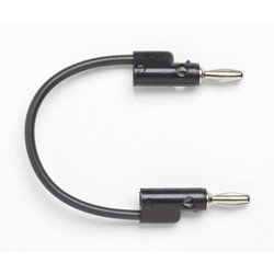 Pomona Banana Plug Patch Cord,36",Black,5000V B-36-0