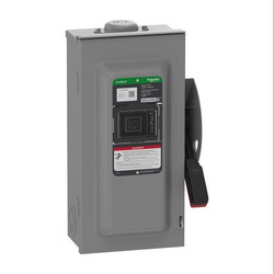 Schneider Electric Safety Switch,3PST,60 A,3 Poles,4 Wires VHU362NRB