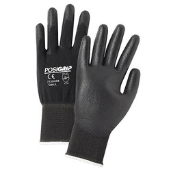 Pip Coated Gloves,Black,M,PK12 713SUCB/M