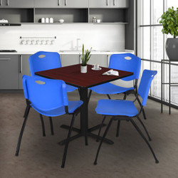 Cain Cain,48",Square Breakroom Table,4 M Chrs TB4848MH47BE
