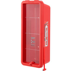 Global Industrial Plastic Fire Extinguisher Cabinet Fits 10 lbs. Red