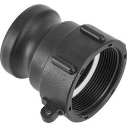Global Industrial Polypropylene 2"" Female NPS Pipe Thread x 2"" Part A Camlock