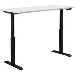Interion Electric Height Adjustable Desk 48""W x 30""D White W/ Black Base