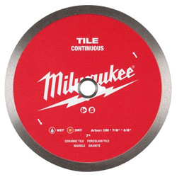 Milwaukee Tool DiamondSawBlade,Diam:7",Arbor:5/8",7/8" 49-93-9507