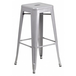Flash Furniture Bar Stool,30 in H CH-31320-30-SIL-GG