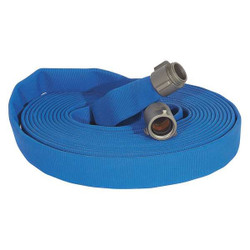 Kuriyama Fire Hose,50 ft,Blue,Polyester JL250B050-NH250