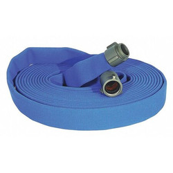 Kuriyama Fire Hose,50 ft,Blue,Polyester G51H25LNB50NB