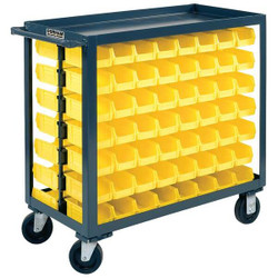 Durham Mfg Bin Cart,18x36x35 In.,1200 lb. Cap. RSC-1836-BLP-112-220-95
