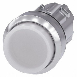 Siemens MushroomHeadPushButton,Blk,NoLamp,22mm 3SU1051-0BB60-0AA0