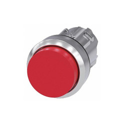 Siemens Extended Push Button,Red,Non-Illum,22mm 3SU1050-0BB20-0AA0