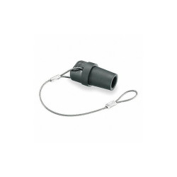 Hubbell Wiring Device-Kellems Protective Cap,Black,Elastmr,Ml HBLMCAPBK