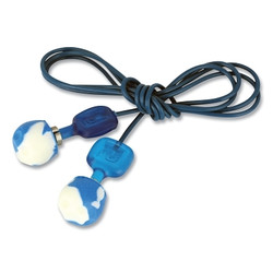 TrustFit™ Pod Earplugs, Foam, Blue, Corded