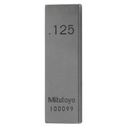 Mitutoyo Gage Block,1/8 in. L,Rectangular 611160-521