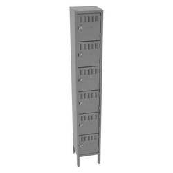 Tennsco Bx Lckr,6x1Lckr,Gray,78"x12"x12",Assm BS6-121212-1MG