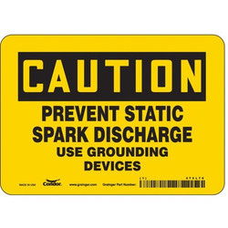 Condor Safety Sign,5 in x 7 in,Vinyl 475L76