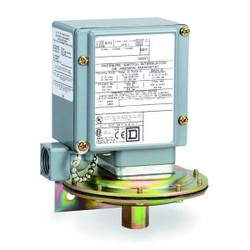 Telemecanique Sensors PresureSwtch,0.2-10psi,Diaphragm,1NO/1NC 9012GAW1