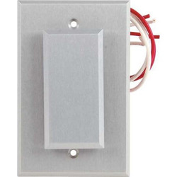 Dortronics Push Button,24VDC,3" W,Silver Button W5286-P23DA
