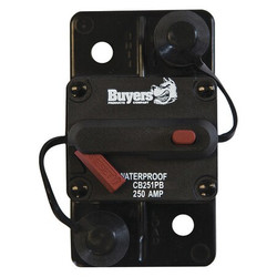 Buyers Products Circuit Breaker w/Manual Reset,250A CB251PB
