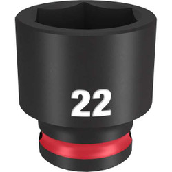 Milwaukee Tool Standard Impact Socket,Steel,22 mm 49-66-6145