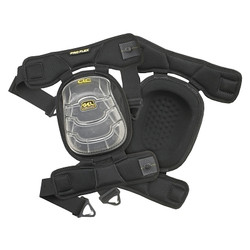 Gel-Tek Stabili-Cap Articulated Kneepads, Articulating Straps, Black