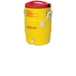 Heat Stress Solution Water Cooler, 5 Gallon, Red and Yellow