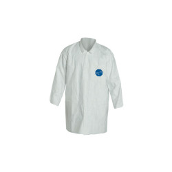 Tyvek 400 Two Pocket Lab Coat, Large, White