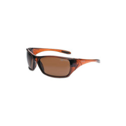 Voodoo Safety Glasses, Polarized Lens, Anti-Fog, Anti-Scratch, Brown Frame, TPR