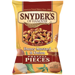 Snyder's of Hanover 3.5 Oz. Honey Mustard & Onion Pretzels 121201 Pack of 8